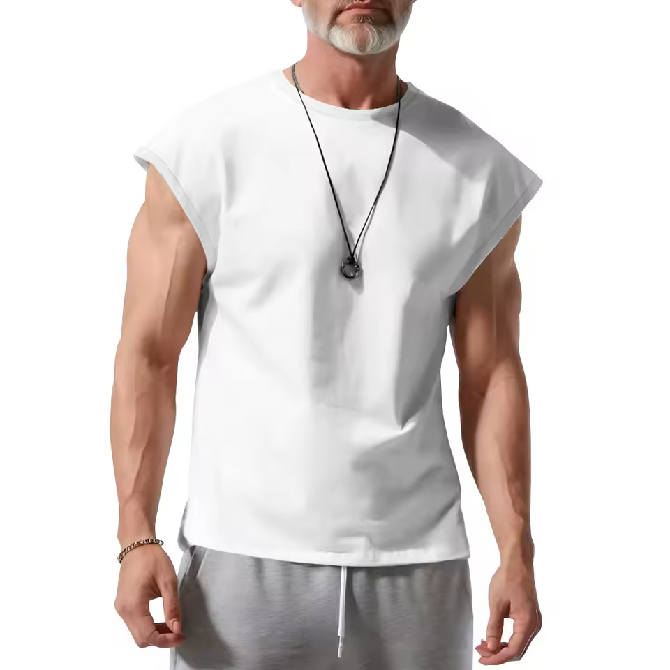 Casual Cross-Border Sleeveless Youth Loose Thin Vest Men - Image 12