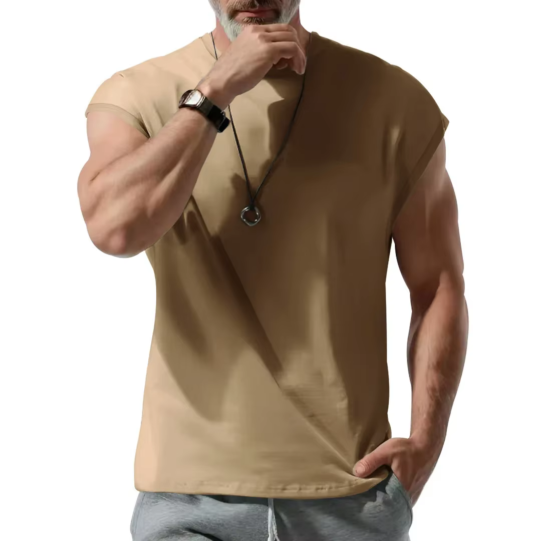 Casual Cross-Border Sleeveless Youth Loose Thin Vest Men - Image 3