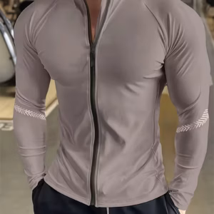 Casual Fitness Tight Training Running Zipper Jogging Sports Jacket