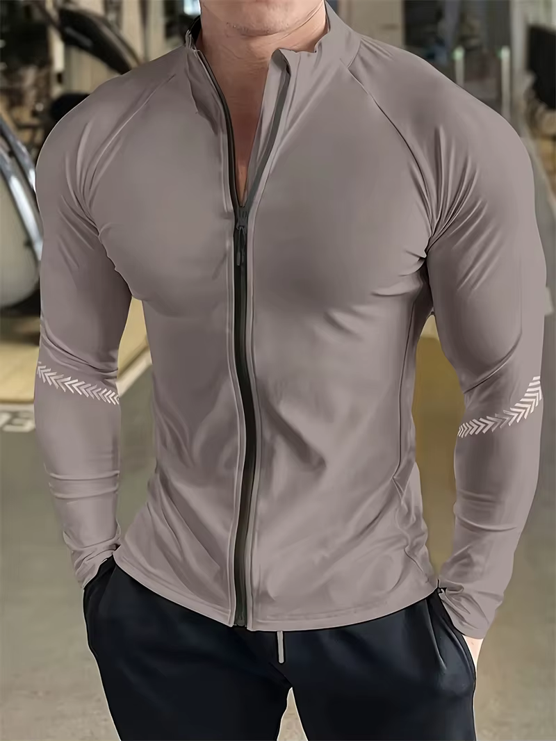 Casual Fitness Tight Training Running Zipper Jogging Sports Jacket