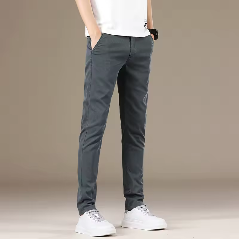 Casual Hight Quality Slim Business Style Elastic Soft Trousers - Image 2
