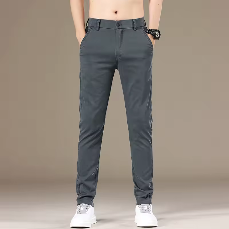 Casual Hight Quality Slim Business Style Elastic Soft Trousers