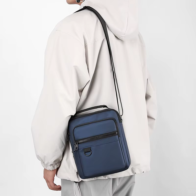 Casual Oxford Small Zipper Pouch Simple Mini Crossbody Phone Bag