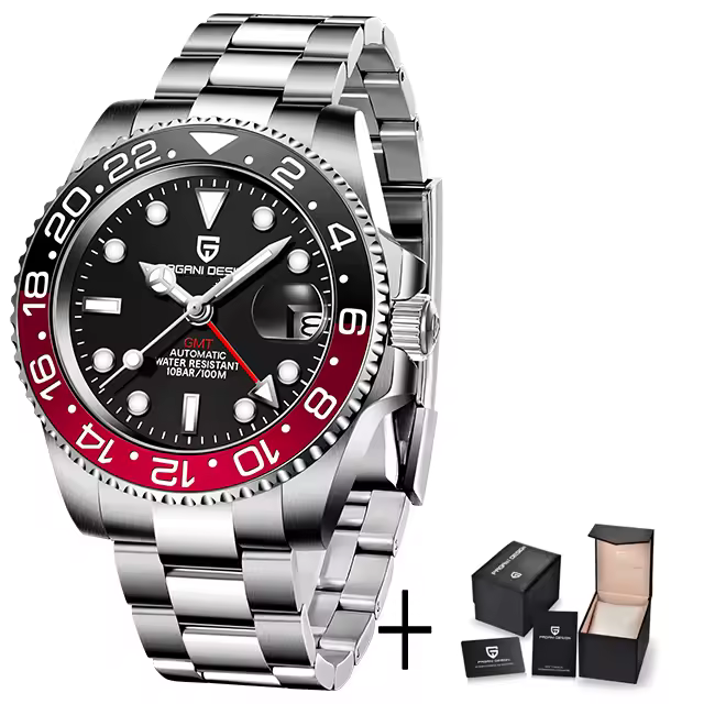 Casual Sapphire Automatic Mechanical Watch 40MM V3 Version GMT Waterproof Watch - Image 5