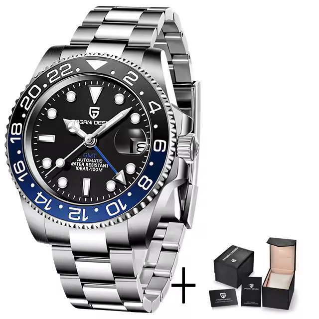 Casual Sapphire Automatic Mechanical Watch 40MM V3 Version GMT Waterproof Watch - Image 4