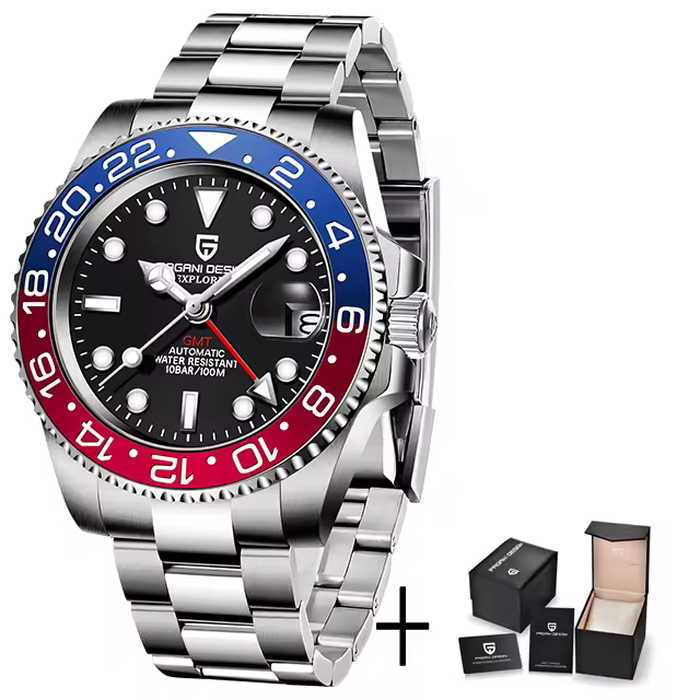 Casual Sapphire Automatic Mechanical Watch 40MM V3 Version GMT Waterproof Watch - Image 3