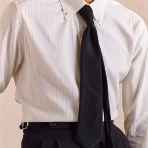 Casual Single Breasted Turn-Down Collar Cotton Stripe Long Sleeve Shirt