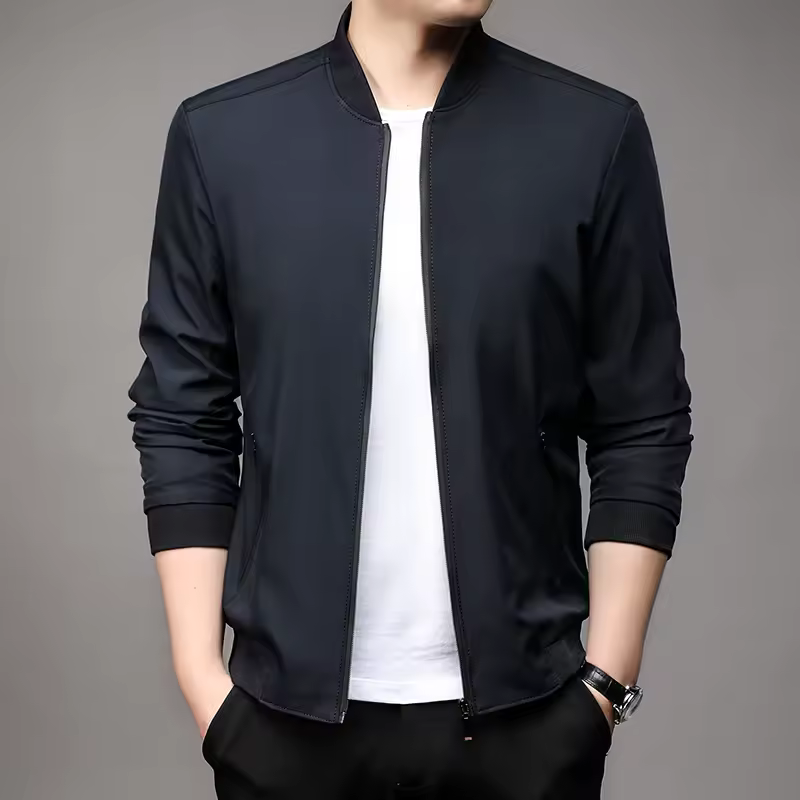 Casual Slim Collar Cotton Washed Overcoat Outer Wear Jackets - Image 4
