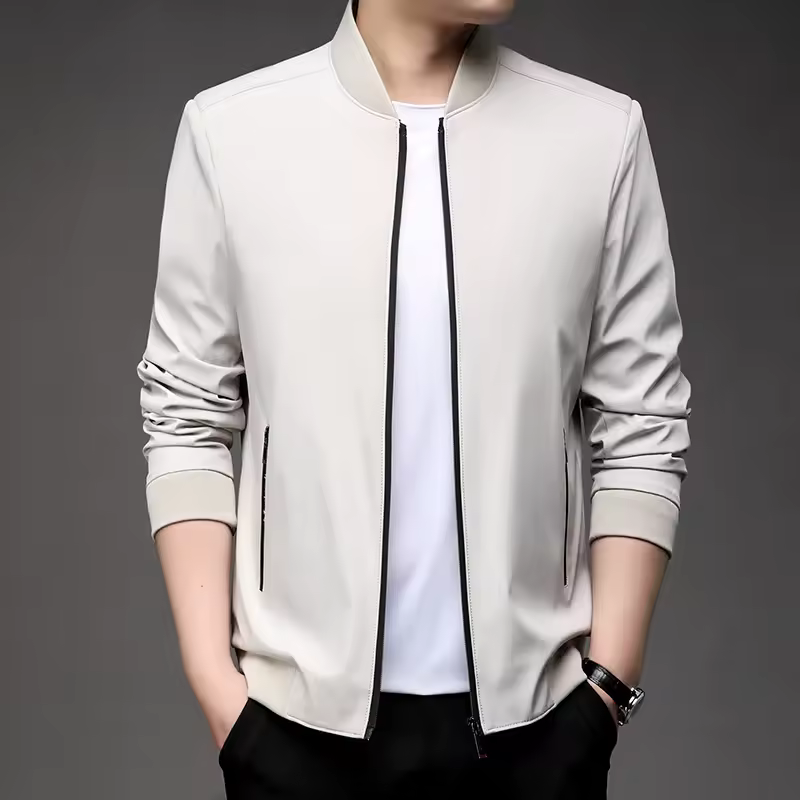 Casual Slim Collar Cotton Washed Overcoat Outer Wear Jackets - Image 2