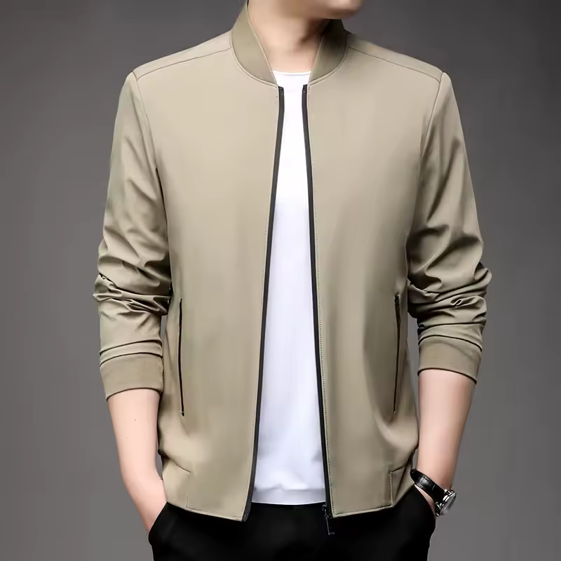 Casual Slim Collar Cotton Washed Overcoat Outer Wear Jackets