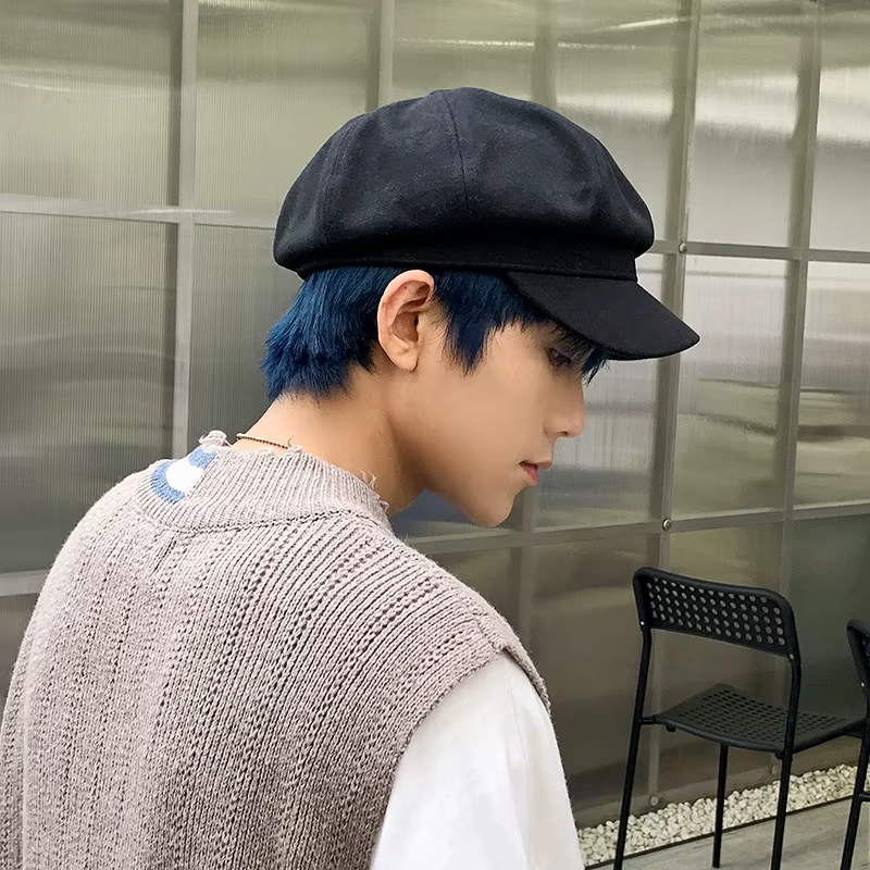 Casual Tatting Outdoor Cap Decorated Painter Ins Octagonal Beret Hat - Image 5