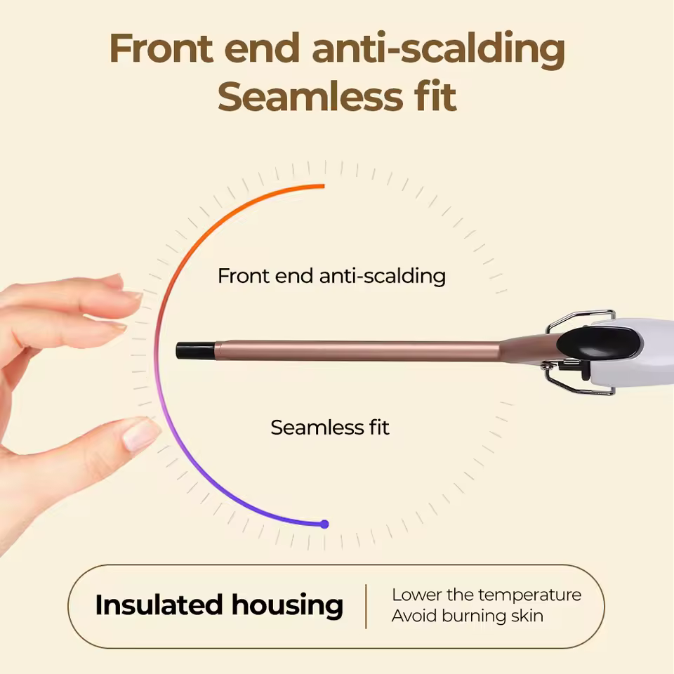 Ceramic Perm Bar 0.51 Inch Hair Salon Hot Perm Tool Curling Iron Fast Heating - Image 2