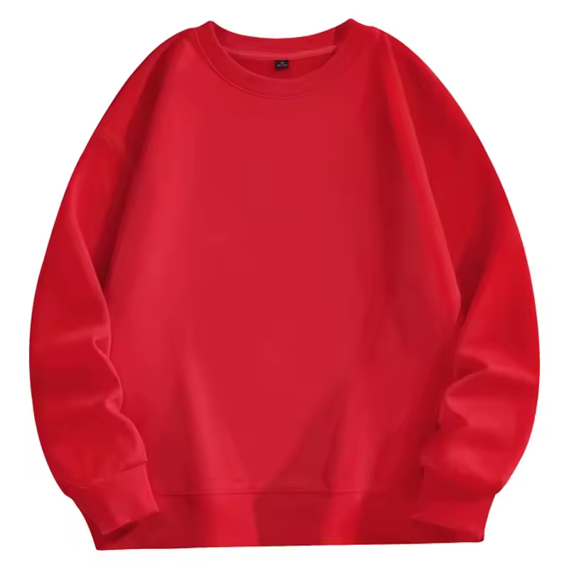 Classic Wear Daily Essential Solid Color Long Sleeve Crew Neck Sweatshirt - Image 7