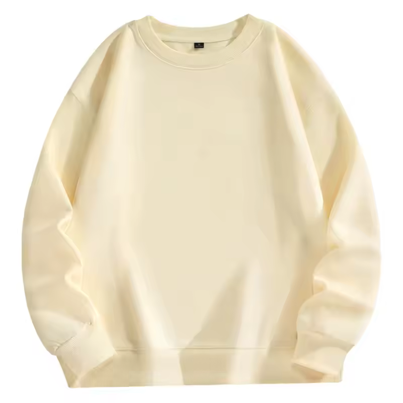 Classic Wear Daily Essential Solid Color Long Sleeve Crew Neck Sweatshirt - Image 8