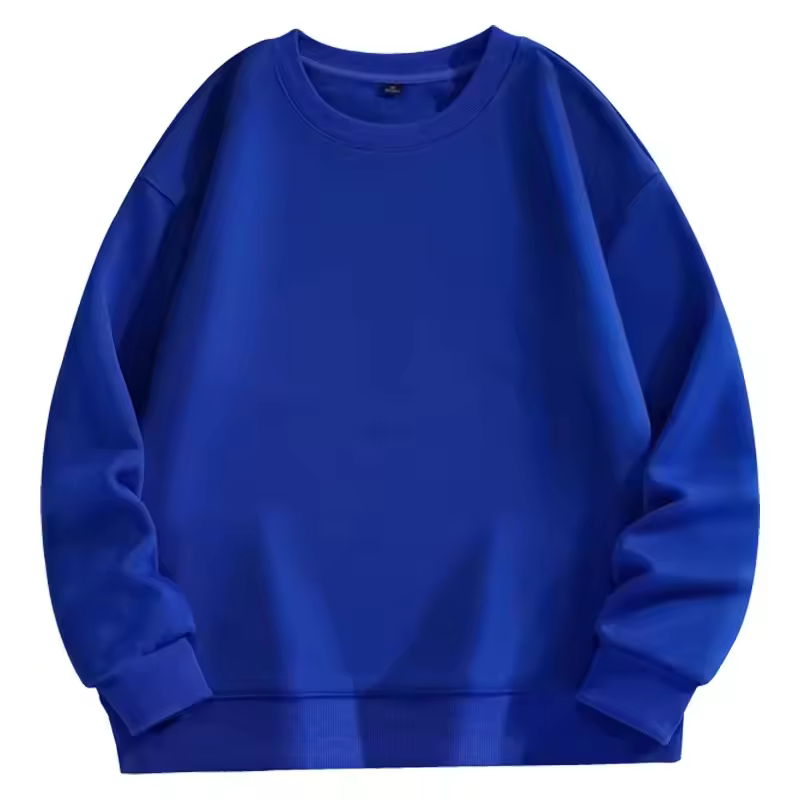 Classic Wear Daily Essential Solid Color Long Sleeve Crew Neck Sweatshirt - Image 5
