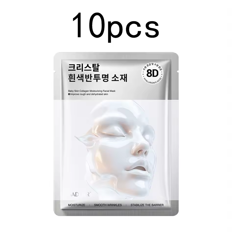 Collagen And Hyaluronic Acid Brightening And Moisturizing Treatment Glow Hydrating Face Mask