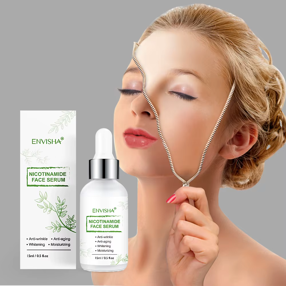 Collagen Hyaluronic Acid Anti-Aging Whitening Shrink Pores Oil Control Skin Care Face Nicotinamide Serum