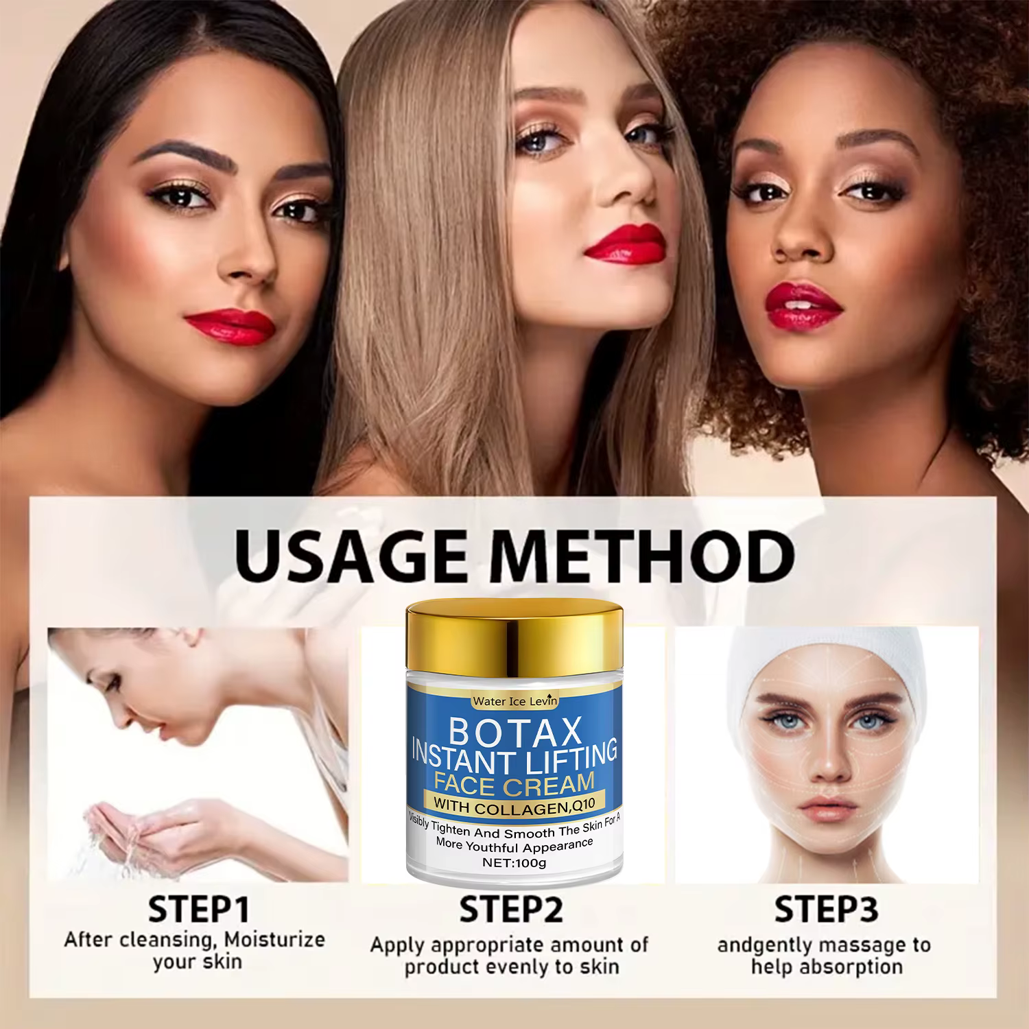 Collagen Visibly Tighter And Smoother Skin Instant Lifting Face Cream - Image 4