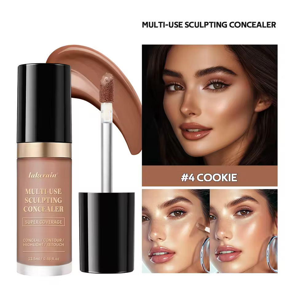 Waterproof Liquid Concealer Matte High Coverage Oil Control Cover Acne Dark Circles Foundation - Image 5