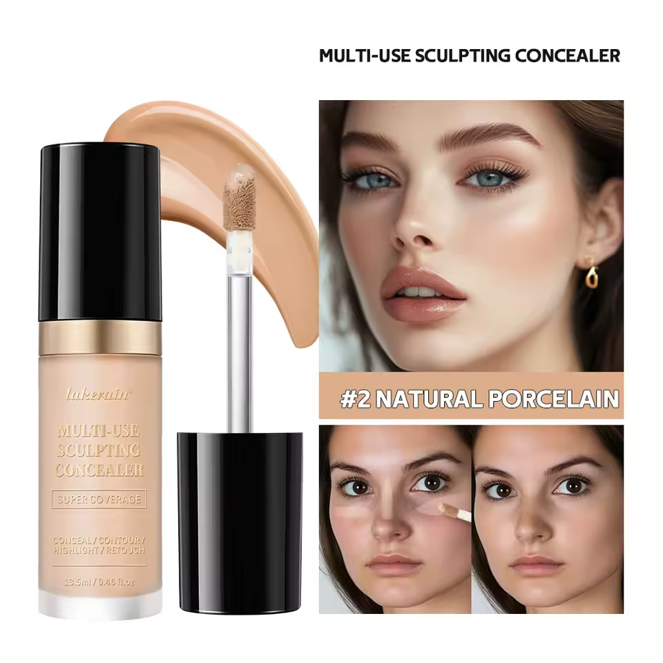 Waterproof Liquid Concealer Matte High Coverage Oil Control Cover Acne Dark Circles Foundation - Image 3