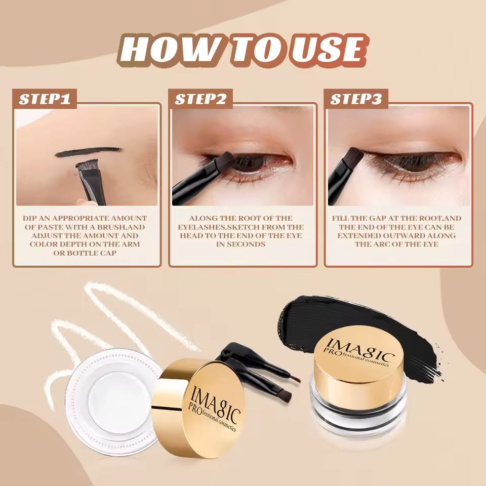 Cosmetic Makeup With Brush 24 Hours Long-lasting Waterproof Eyeliner - Image 6
