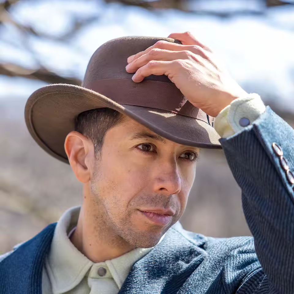 Crushable Outback Cowboy Wool Felt Jones Fedora Large Size Hat