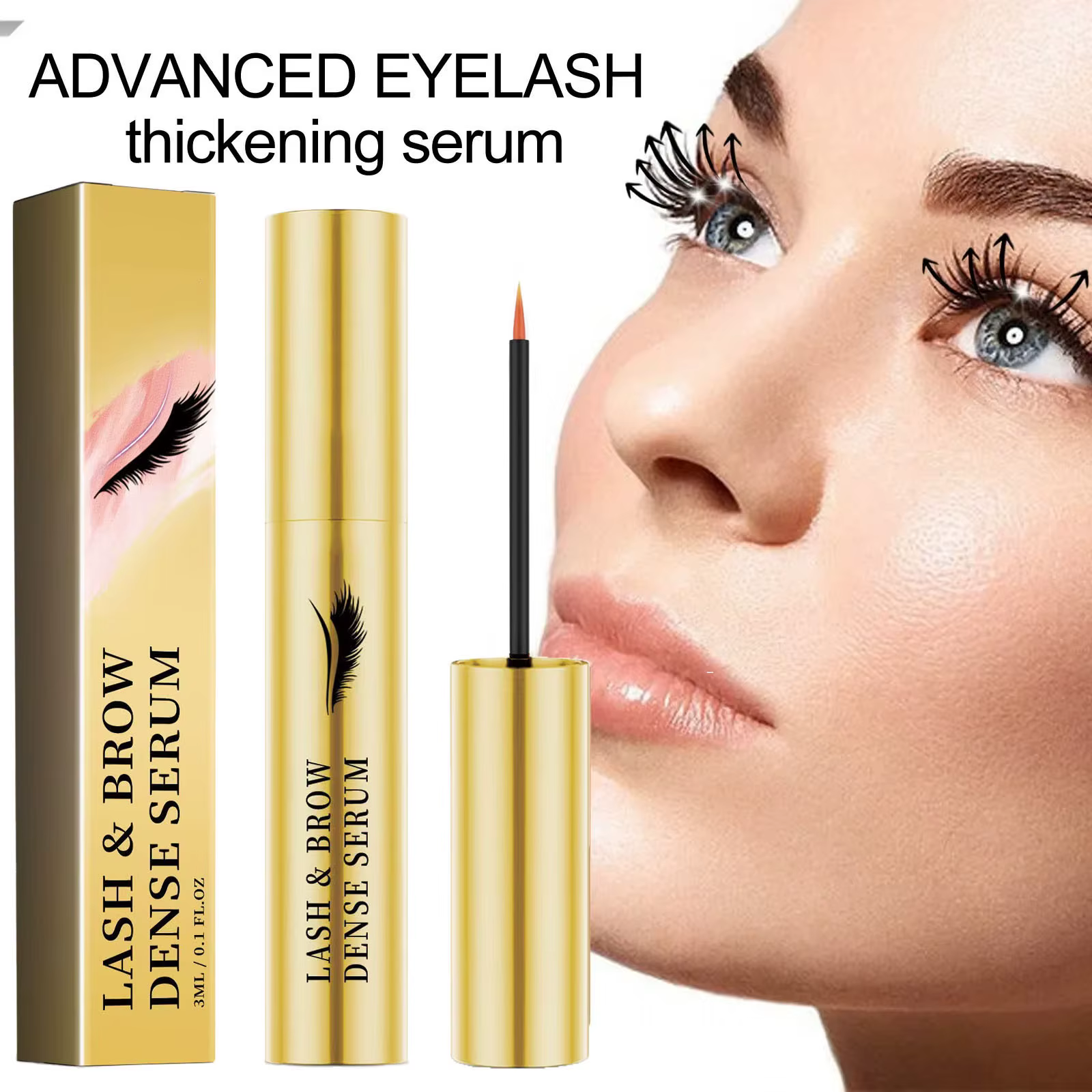 Natural Eyelashes Enhancer Longer Thicker Eyebrows Fast Eyelash Growth Serum - Image 2