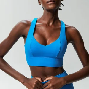 Fitness Yoga Buttery Soft Gathered Push Up Sports Underwear High Imapact Gym Crop Top