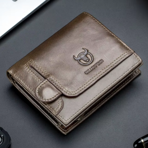 Genuine Leather Card Holder Wallets With 15 Card Slots Blocking Bifold Wallet