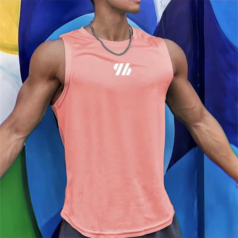 Gym Vest High Quality Mesh Shirt Sleeveless Running Fitness Sports Vest - Image 6