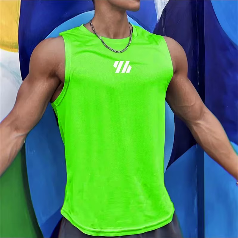 Gym Vest High Quality Mesh Shirt Sleeveless Running Fitness Sports Vest - Image 8