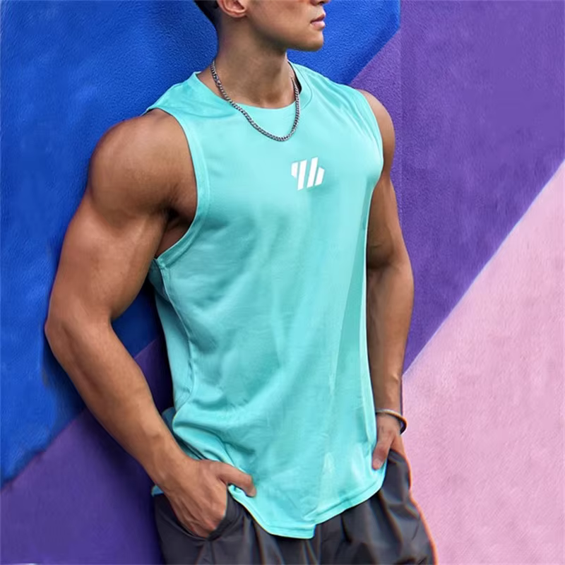 Gym Vest High Quality Mesh Shirt Sleeveless Running Fitness Sports Vest - Image 3