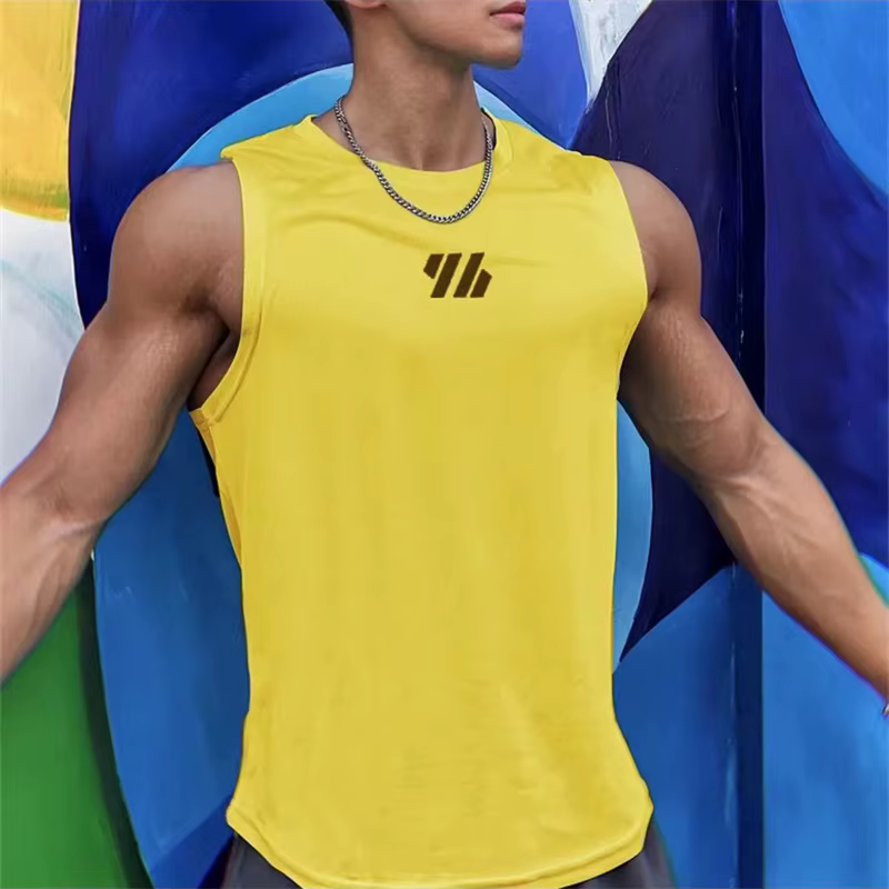 Gym Vest High Quality Mesh Shirt Sleeveless Running Fitness Sports Vest - Image 5