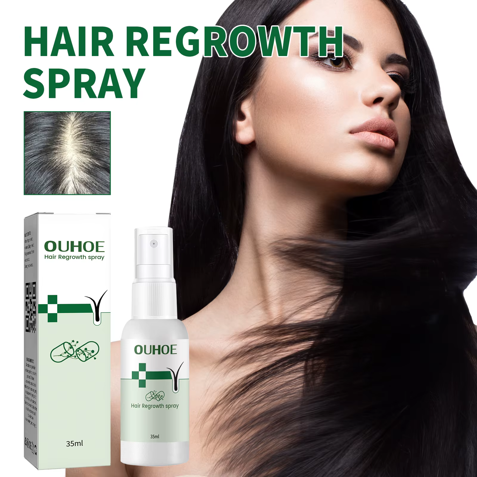 Hair Regrowth Serum Spray Dry Damaged Promote Growing Strengthening