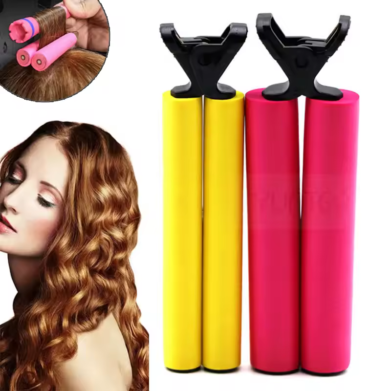 Hair Rollers Cold Perm Rods Curler Bars Hair Clip Curling Fluffy Wavy Perm Hair Clips