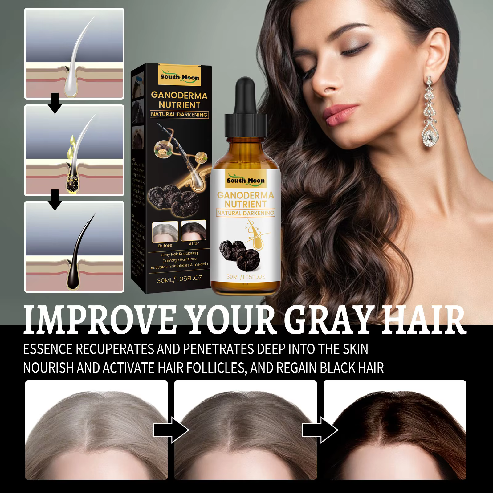 Hair Roots Nourish Hair Follicles Care Hair Liquid Clean Scalp Dirt Prevent - Image 2