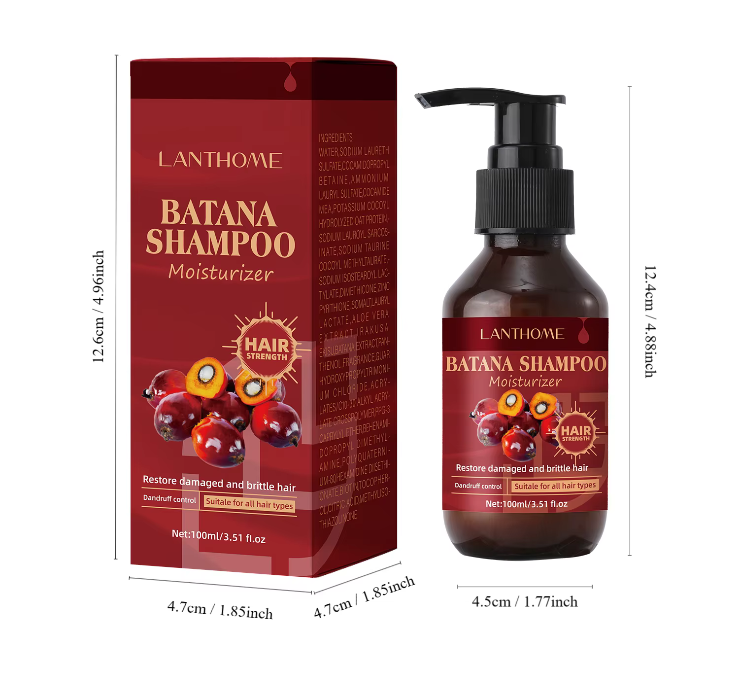 Hair Strengthing Moisturizer Restore Damaged Shampoo for All Hair Types - Image 4
