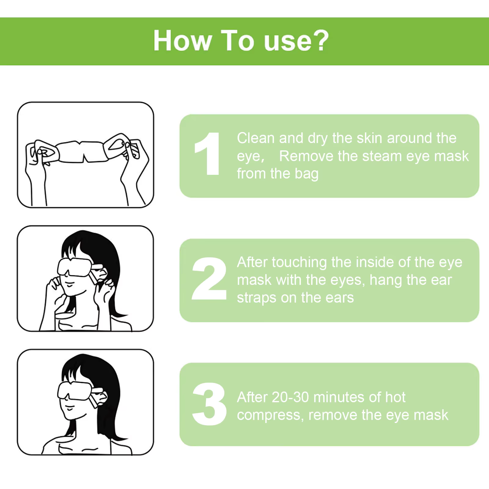 Herbal Steam Eye Mask Relieve Fatigue Soothe Eye Discomfort Fade Dark Circles Eye Mask - Image 5