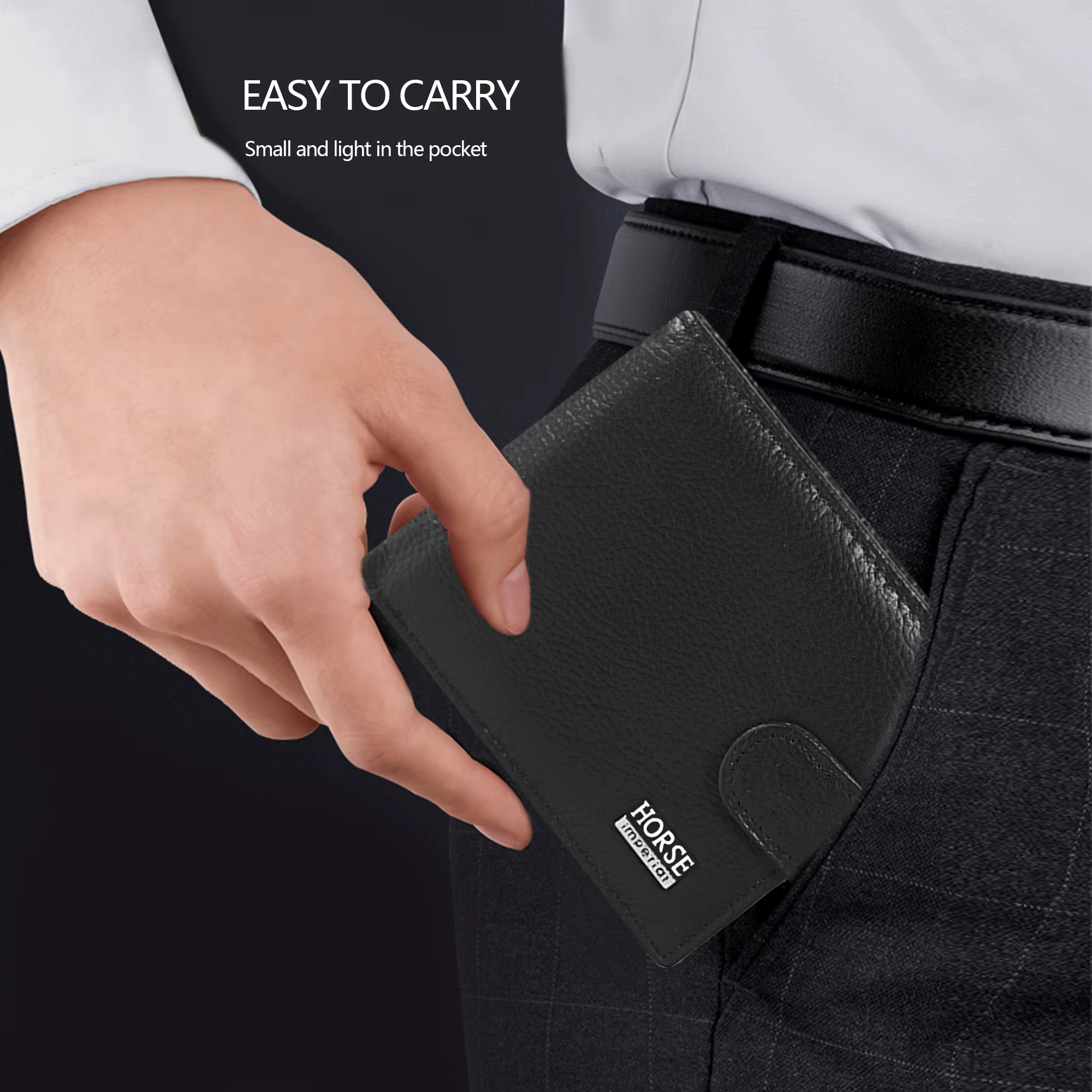 Casual Imperial Horse Men's Genuine Leather Wallet