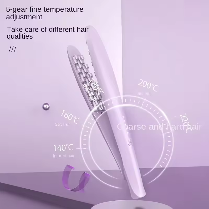 Iron Curling Corrugated Plate Pro Electric Hair Crimper Hair Ceramic Corn Perm Styling Tools - Image 3