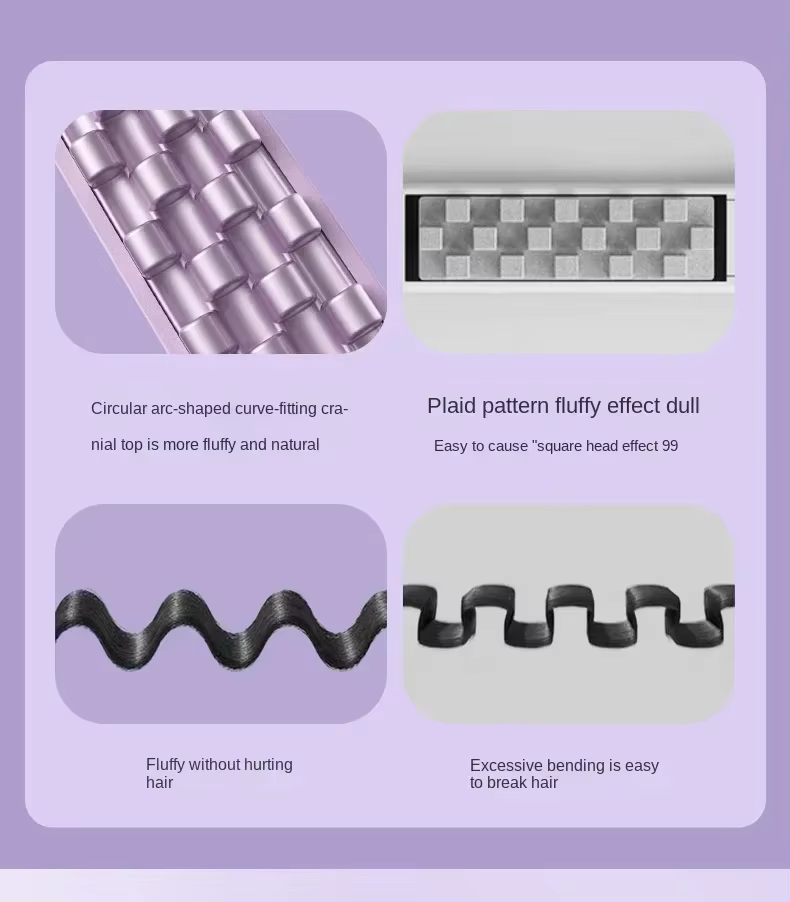 Iron Curling Corrugated Plate Pro Electric Hair Crimper Hair Ceramic Corn Perm Styling Tools - Image 4