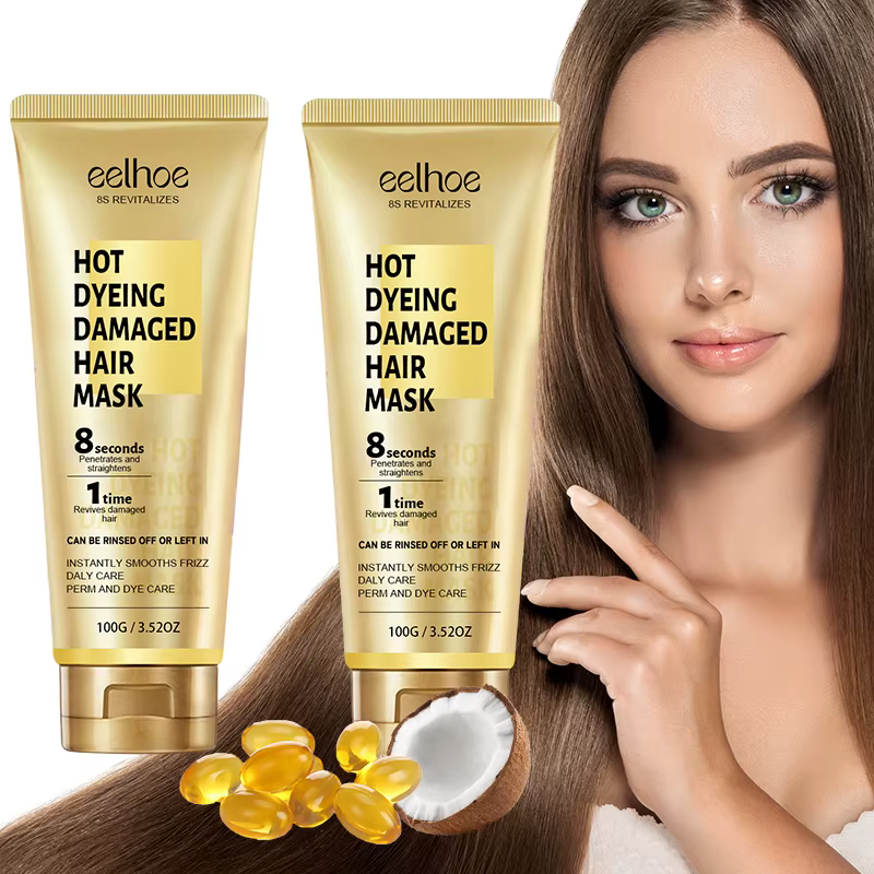 Keratin 5 Seconds Fast Repairing Anti Rolling Nourish Moisturize Soft Smooth Shiny 2pcs Conditioners