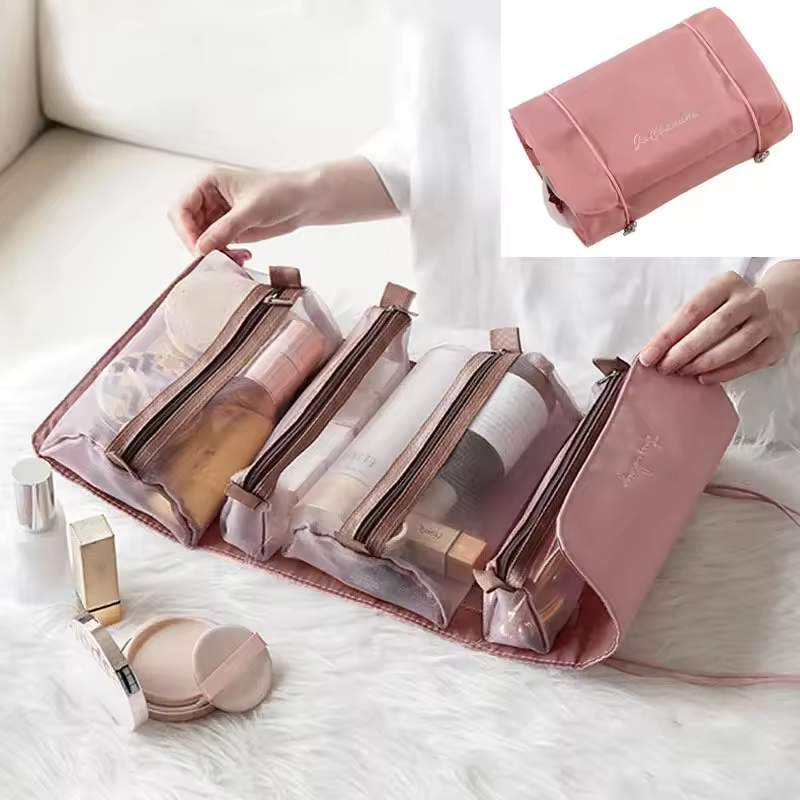 Large Capacity Travel Multifunction Toiletries Organizer Storage Make Up Bag