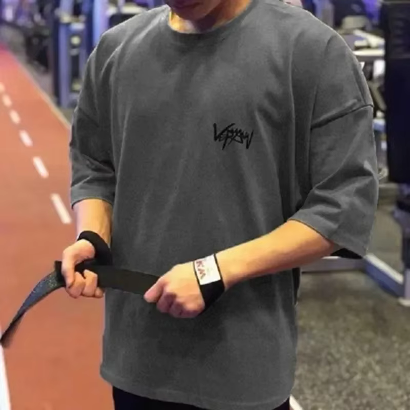 Large Pure Cotton T-shirt, Sports And Leisure Street Clothing