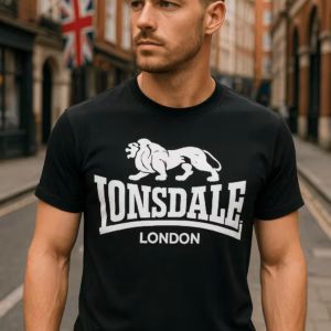 Lion Lonsdale Printed T Shirt Loose And Comfortable Streetwear Tee Shirt