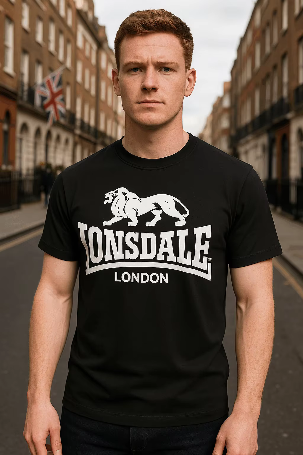 Lion Lonsdale Printed T Shirt Loose And Comfortable Streetwear Tee Shirt - Image 2
