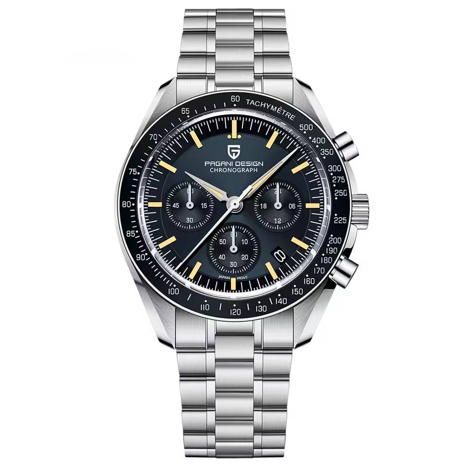 Luxury Chronograph VK63 Men Gift AR Sapphire Mirror Luminous Quartz Watch For Man - Image 2