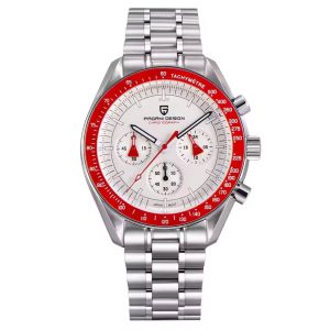 Luxury Quartz Watch For Man Chronograph AR Sapphire Mirror Luminous