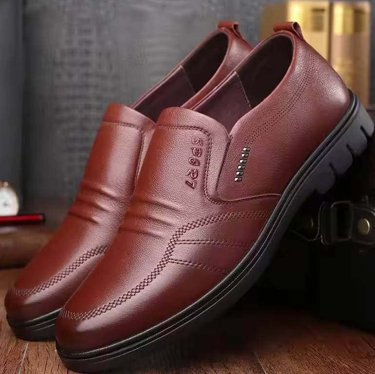 Luxury Soft Bottom Anti Slip And Breath Business Style Leather Shoes - Image 2