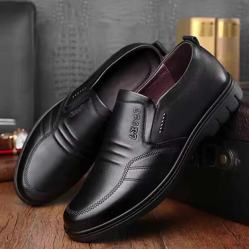 Luxury Soft Bottom Anti Slip And Breath Business Style Leather Shoes - Image 3